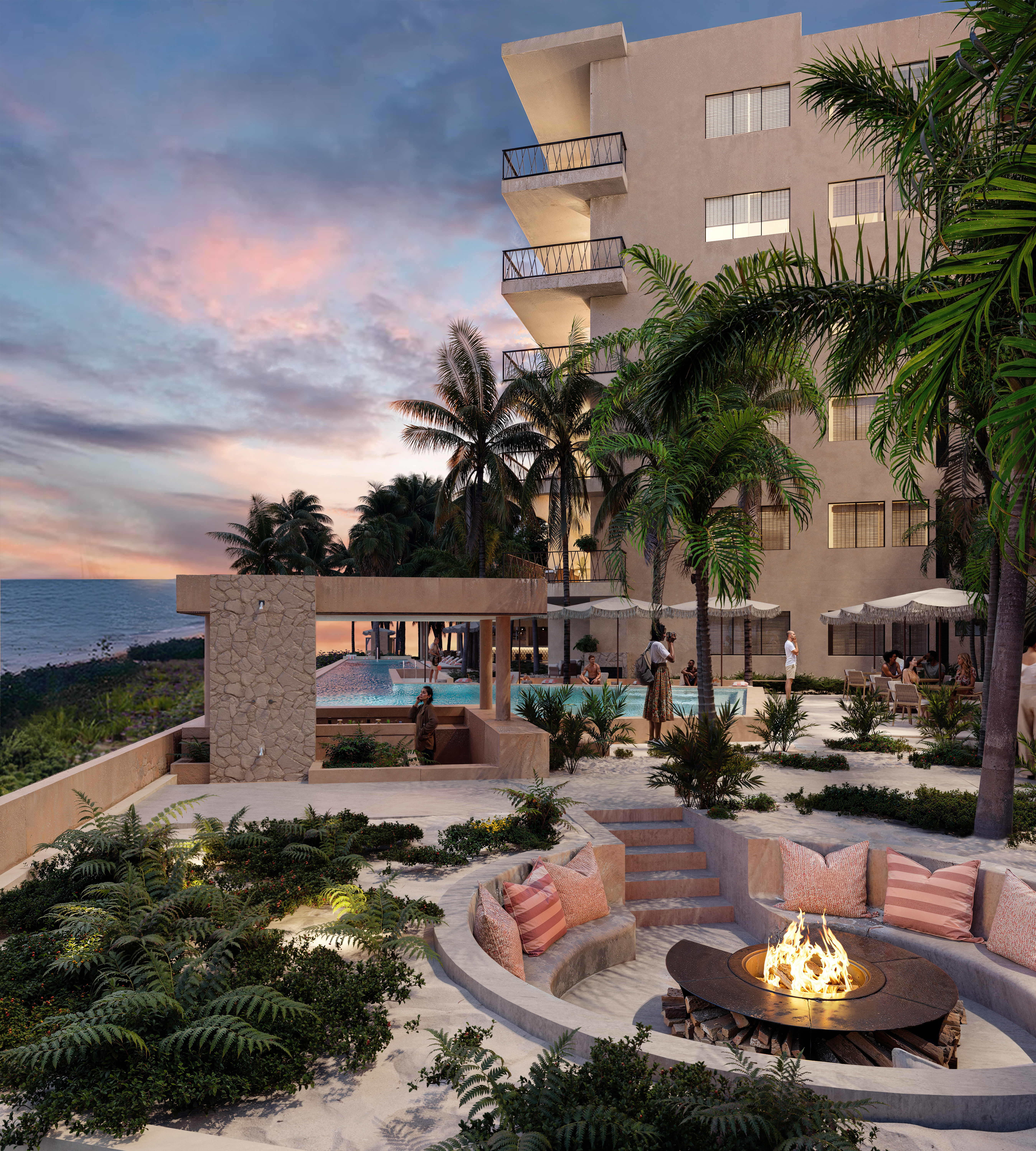 Flamencos en el manglar de Sisal